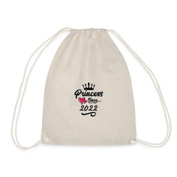 2022 Princess Birthday - Drawstring Bag - nature - Front