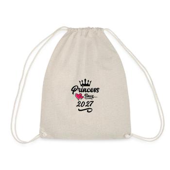 2027 Prinzessin Geburtstag - Turnbeutel - Natur - Vorne