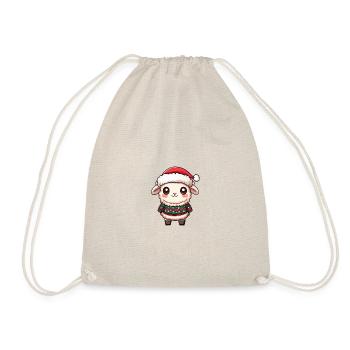 Bande dessinée de Noël mouton - Sac de sport léger - nature - Devant