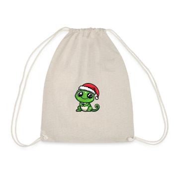 Faultier Weihnachten Niedlich - Turnbeutel - Natur - Vorne