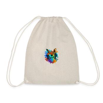 Kangaroo shirt - Drawstring Bag - nature - Front