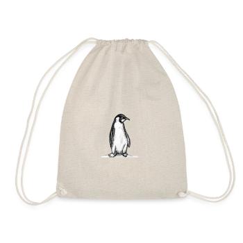 Penguin Illustration - Drawstring Bag - nature - Front