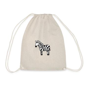 Zebra illustration - Sac de sport léger - nature - Devant