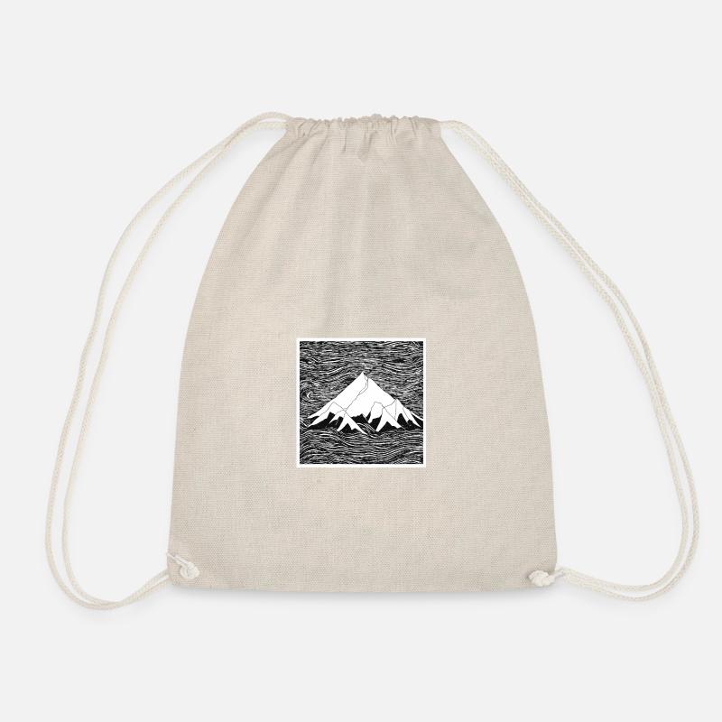 Dessin au trait d’une chaîne de montagnes - Sac de sport léger - nature