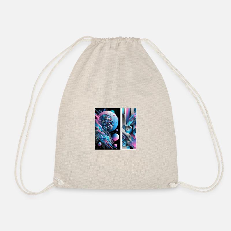 Neon Zukunftstraum 01 - Turnbeutel - Natur