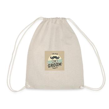 Team Groom - Bachelor Party Poltern - Drawstring Bag - nature - Front