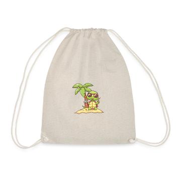 Turtle, Island, Summer, Palm - Drawstring Bag - nature - Front