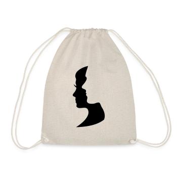 We are man and woman. We belong Together. - Drawstring Bag - nature - Front