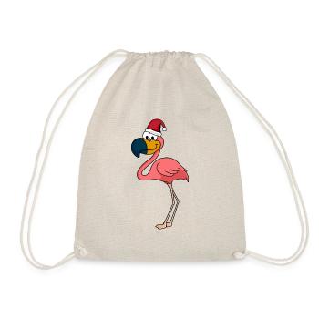 Flamingo Comic Christmas - Sac de sport léger - nature - Devant