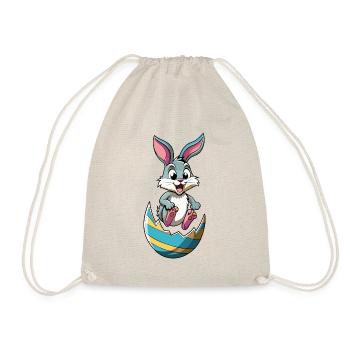 Happy Easter - Easter Bunny - Easter Egg - Cartoon - Drawstring Bag - nature - Front
