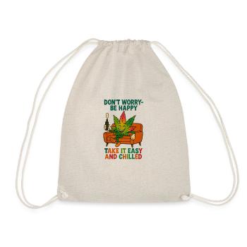 8 - Drawstring Bag - nature - Front