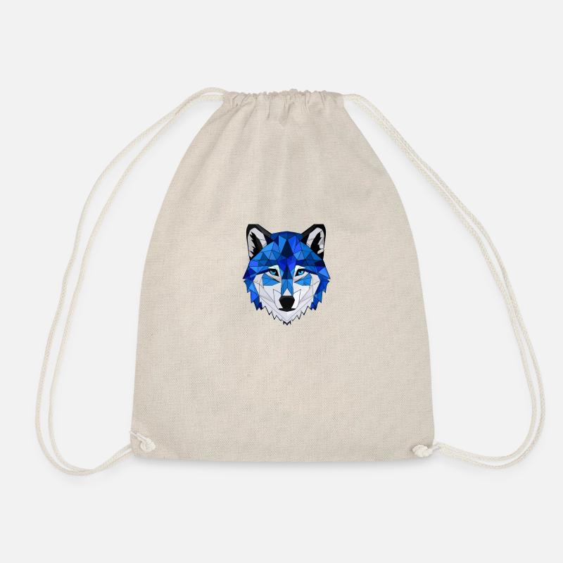 Night Wolf - Drawstring Bag - nature