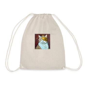Blind Cat 16 - Drawstring Bag - nature - Front