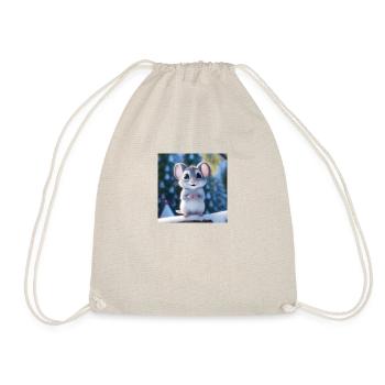 Souris mignonne en hiver - Sac de sport léger - nature - Devant