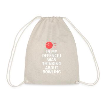 Bowling Sayings Bowling Bowler Skittles Gift - Drawstring Bag - nature - Front