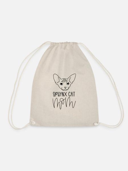 Cat Mom Sphynx | Sphynx Katze - Turnbeutel - Natur