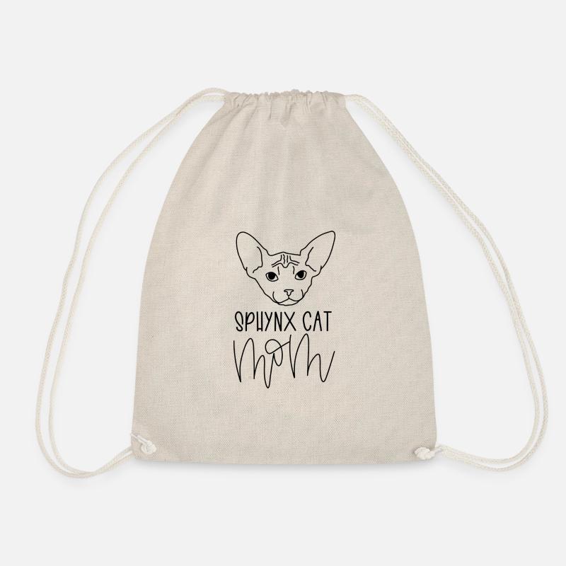 Cat Mom Sphynx | Sphynx Katze - Turnbeutel - Natur