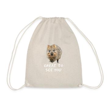 Quokka - Friendly - Turnbeutel - Natur - Vorne