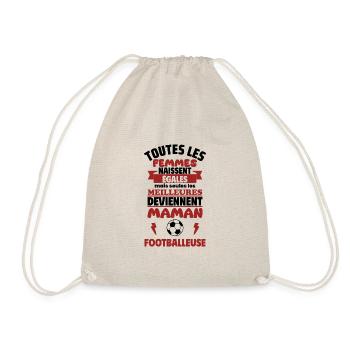 Cadeau Fête des Mères - Maman Footballeuse - Sac de sport léger - nature - Devant