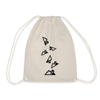 Berge Mountains Silhouette - Drawstring Bag - nature - Front