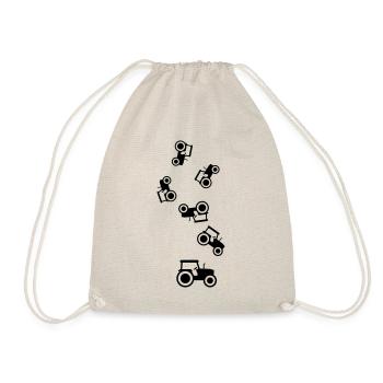 Silhouette de l’icône du tracteur - Sac de sport léger - nature - Devant