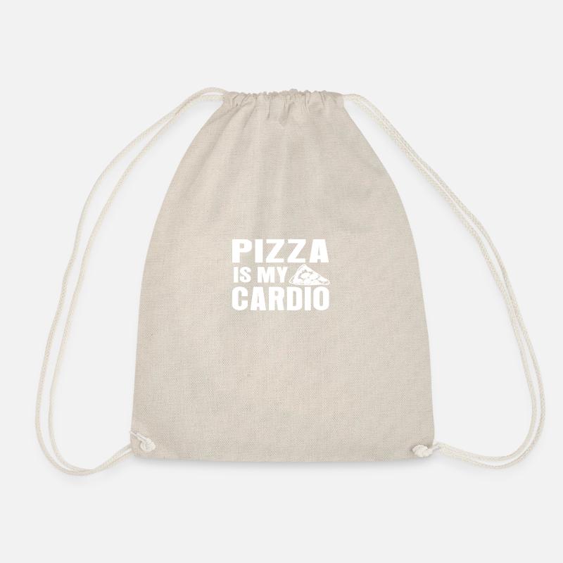 PIZZA IS MY CARDIO - Turnbeutel - Natur