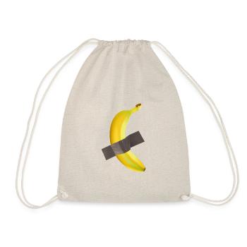 Banana Fruit at the tape banana with tape fruit - Drawstring Bag - nature - Front