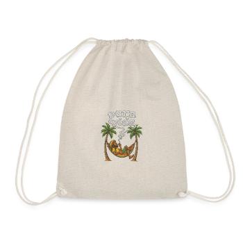 Pura Vida relaxed rest in hammock - Drawstring Bag - nature - Front