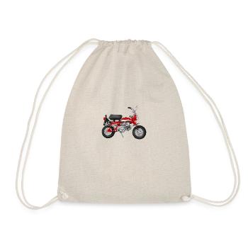 Monkey Z50A DE | candy ruby red - Turnbeutel - Natur - Vorne
