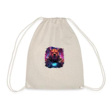 gift birthday present idea funny wild animal - Turnbeutel - Natur - Vorne