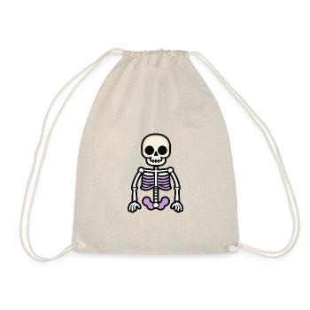 Squelette Halloween - Sac de sport léger - nature - Devant