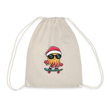 Jellyfish Christmas Funny - Drawstring Bag - nature - Front