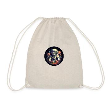 Cats in Space: Adventurous Paws in the Cosmos - Drawstring Bag - nature - Front