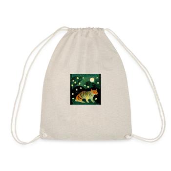 Tiger by moonlight - Drawstring Bag - nature - Front