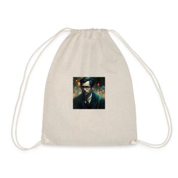 guy with glasses in twenties sitting and waiting - Sac de sport léger - nature - Devant