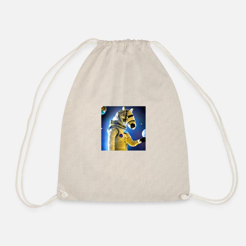 Pferdtronaut - Drawstring Bag - nature