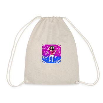 DRÔLE D’ILLUSTRATION MUSICALE FILLE 14 - Sac de sport léger - nature - Devant