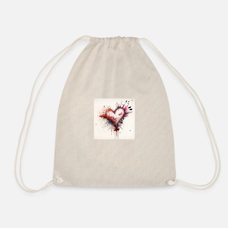 My Valentine II - Drawstring Bag - nature