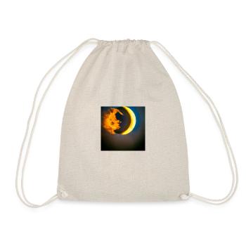 eclipse abstract fire moon - Turnbeutel - Natur - Vorne