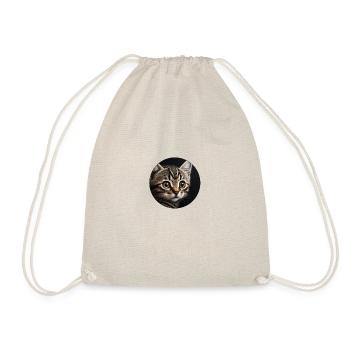 mignon chaton tigré avec ses grands yeux - Sac de sport léger - nature - Devant