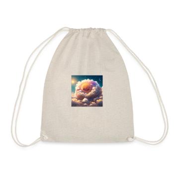 Dreamland Sky with a smiling Sun - Drawstring Bag - nature - Front