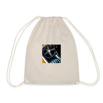 cooles vintage design eines Sport Autos - Turnbeutel - Natur - Vorne