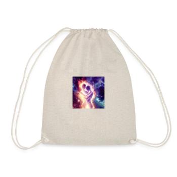 Twin Flame - Drawstring Bag - nature - Front