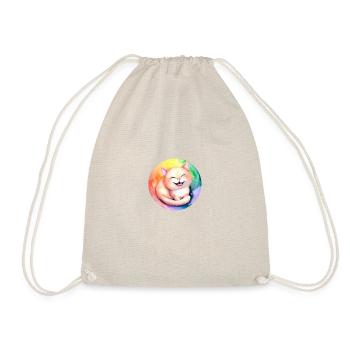 Regenbogenkatze - Turnbeutel - Natur - Vorne