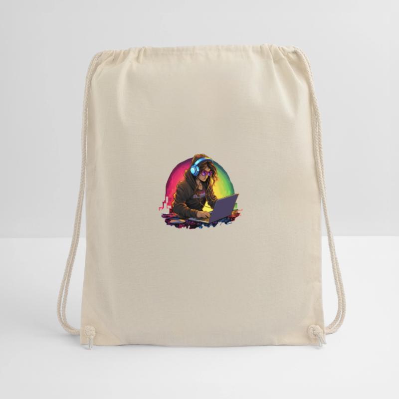Code Queen: The Hacker Drawstring Bag