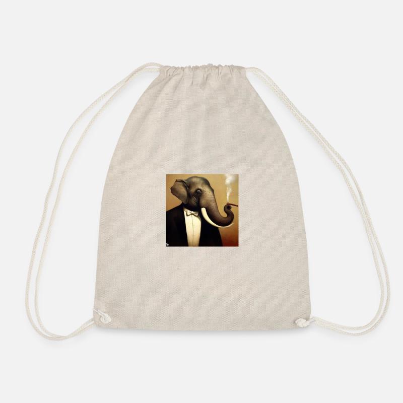 renaissance elephant - Turnbeutel - Natur