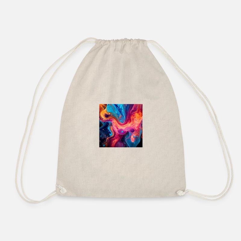 Fluid Art - Drawstring Bag - nature