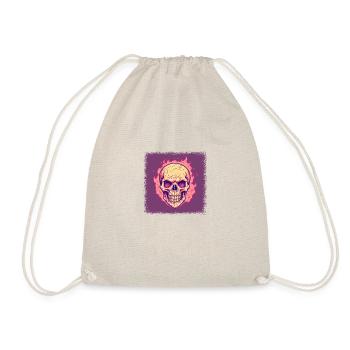 Present Idea Skater Funny Birthday Present - Drawstring Bag - nature - Front