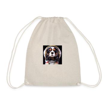 King Charles Cavalier Astronaut - Drawstring Bag - nature - Front