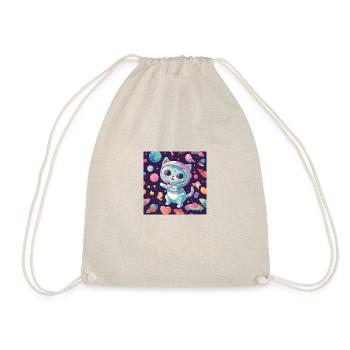 Katze im Weltall Vol.7 - Turnbeutel - Natur - Vorne